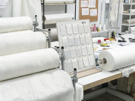 Healthcare and hospitality fabric and wash trial panels